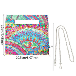 Double Sided Special Shaped Mandala Pattern DIY Diamond Painting Shoulder Purse