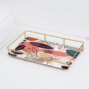 Acrylic Special Shaped Leaf Pattern 5D Diamond Painting Tray Art Craft Decor