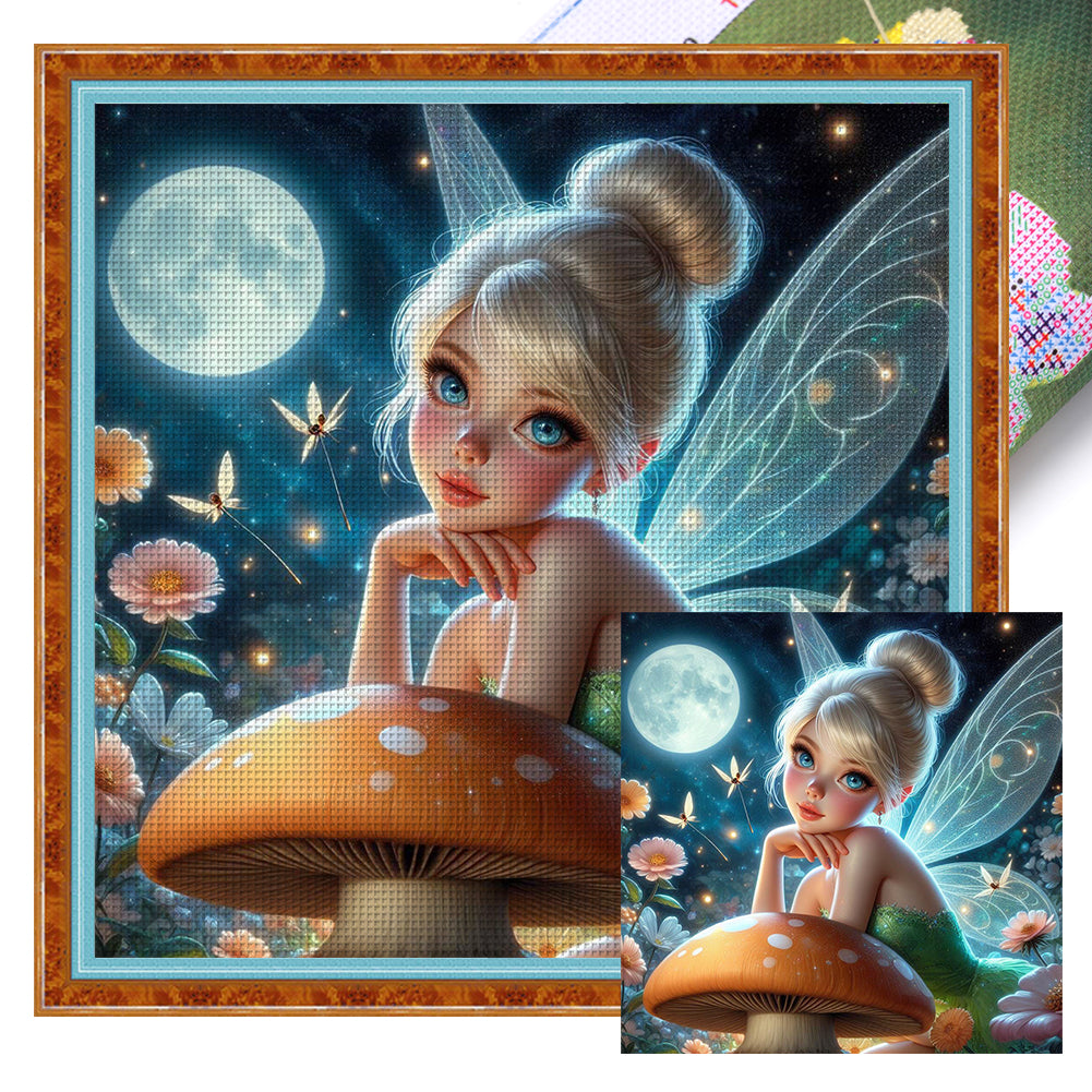 Huancan - Disney - Tinker Belles - 50*50CM 11CT 3 Stamped Cross Stitch