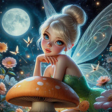 Load image into Gallery viewer, Huancan - Disney - Tinker Belles - 50*50CM 11CT 3 Stamped Cross Stitch
