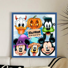 Load image into Gallery viewer, Yishu - Disney Halloween - Mickey And Friends - 50*50CM 11CT 3 Stamped Cross Stitch

