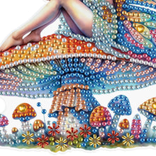 Load image into Gallery viewer, 2Pcs 2D/Flat DIY Mushroom Elf Diamond Art Pendant DIY Home Decor Hanging Charm
