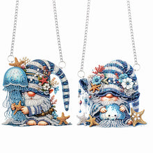 Load image into Gallery viewer, 2Pcs 2D/Flat DIY Ocean Goblin Diamond Art Pendant DIY Home Decor Hanging Charm
