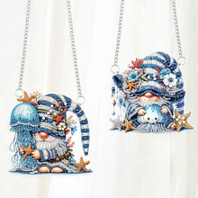 Load image into Gallery viewer, 2Pcs 2D/Flat DIY Ocean Goblin Diamond Art Pendant DIY Home Decor Hanging Charm
