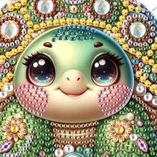 Load image into Gallery viewer, 2Pcs 2D/Flat DIY Cute Turtle Diamond Art Pendant DIY Home Decor Hanging Charm
