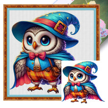 Load image into Gallery viewer, Huancan - Halloween Owl - 25*25CM 18CT 2 Stamped Cross Stitch
