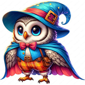 Huancan - Halloween Owl - 25*25CM 18CT 2 Stamped Cross Stitch