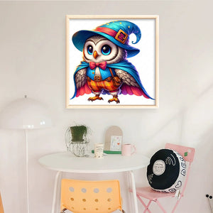 Huancan - Halloween Owl - 25*25CM 18CT 2 Stamped Cross Stitch