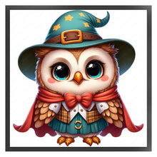 Load image into Gallery viewer, Huancan - Halloween Owl - 25*25CM 18CT 2 Stamped Cross Stitch
