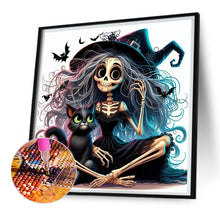 Load image into Gallery viewer, Halloween Skeleton Witch 30*30CM(Picture) Full Square Drill Diamond Painting
