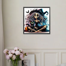 Load image into Gallery viewer, Halloween Skeleton Witch 30*30CM(Picture) Full Square Drill Diamond Painting
