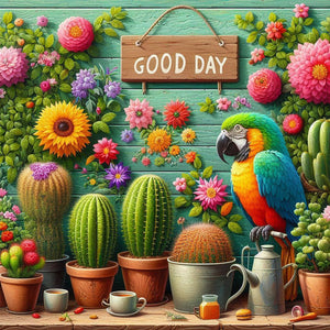 Gardening Life 40*40CM(Canvas) Full Round Drill Diamond Painting