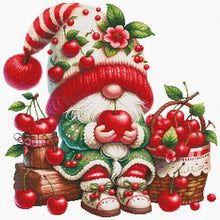 Load image into Gallery viewer, Spring Brand - Cherry Gnome - 77*77CM 11CT 3 Stamped Cross Stitch
