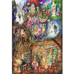 Huancan - Christmas Carnival - 60*90CM 18CT 2 Stamped Cross Stitch