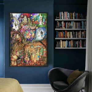 Huancan - Christmas Carnival - 60*90CM 18CT 2 Stamped Cross Stitch