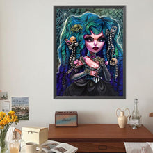 Load image into Gallery viewer, Spooky Spider Girl With Big Eyes 40*50CM(Canvas) Full Round Drill Diamond Painting
