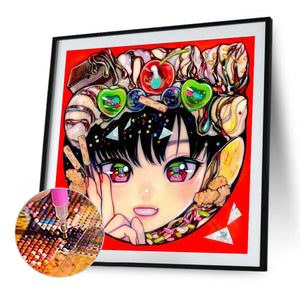 Anime Avatars 40*40CM(Canvas) Full Round Drill Diamond Painting