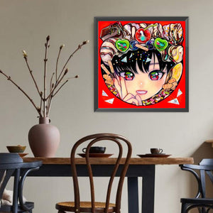 Anime Avatars 40*40CM(Canvas) Full Round Drill Diamond Painting