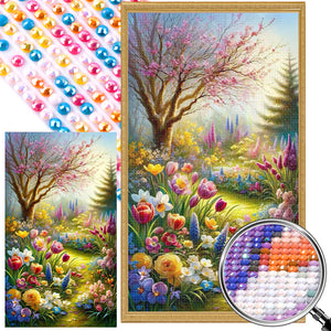 Woodland Scenery 40*70CM(Picture) Full Round Drill Diamond Painting