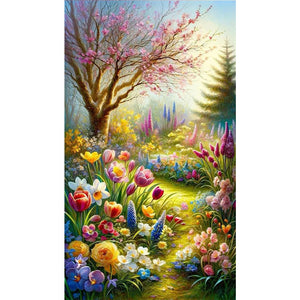Woodland Scenery 40*70CM(Picture) Full Round Drill Diamond Painting