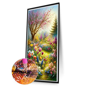 Woodland Scenery 40*70CM(Picture) Full Round Drill Diamond Painting