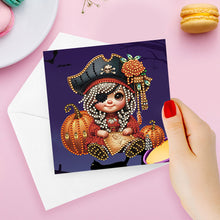 Load image into Gallery viewer, 6PCS DIY Halloween Diamond Art Greeting Cards Congratulations Cards &amp; Gifts

