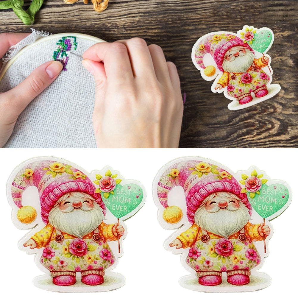 Acrylic Cross Stitch Needle Minder Dwarf Letter Aesthetic Fridge Magnets