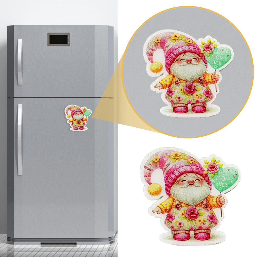 Acrylic Cross Stitch Needle Minder Dwarf Letter Aesthetic Fridge Magnets