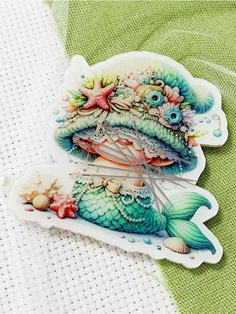Acrylic Cross Stitch Needle Minder Dwarf Mermaid Aesthetic Fridge Magnets