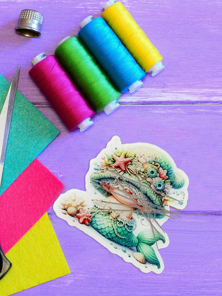 Acrylic Cross Stitch Needle Minder Dwarf Mermaid Aesthetic Fridge Magnets