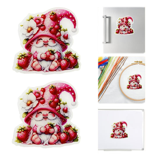 Acrylic Cross Stitch Needle Minder Dwarf Strawberry Aesthetic Fridge Magnets