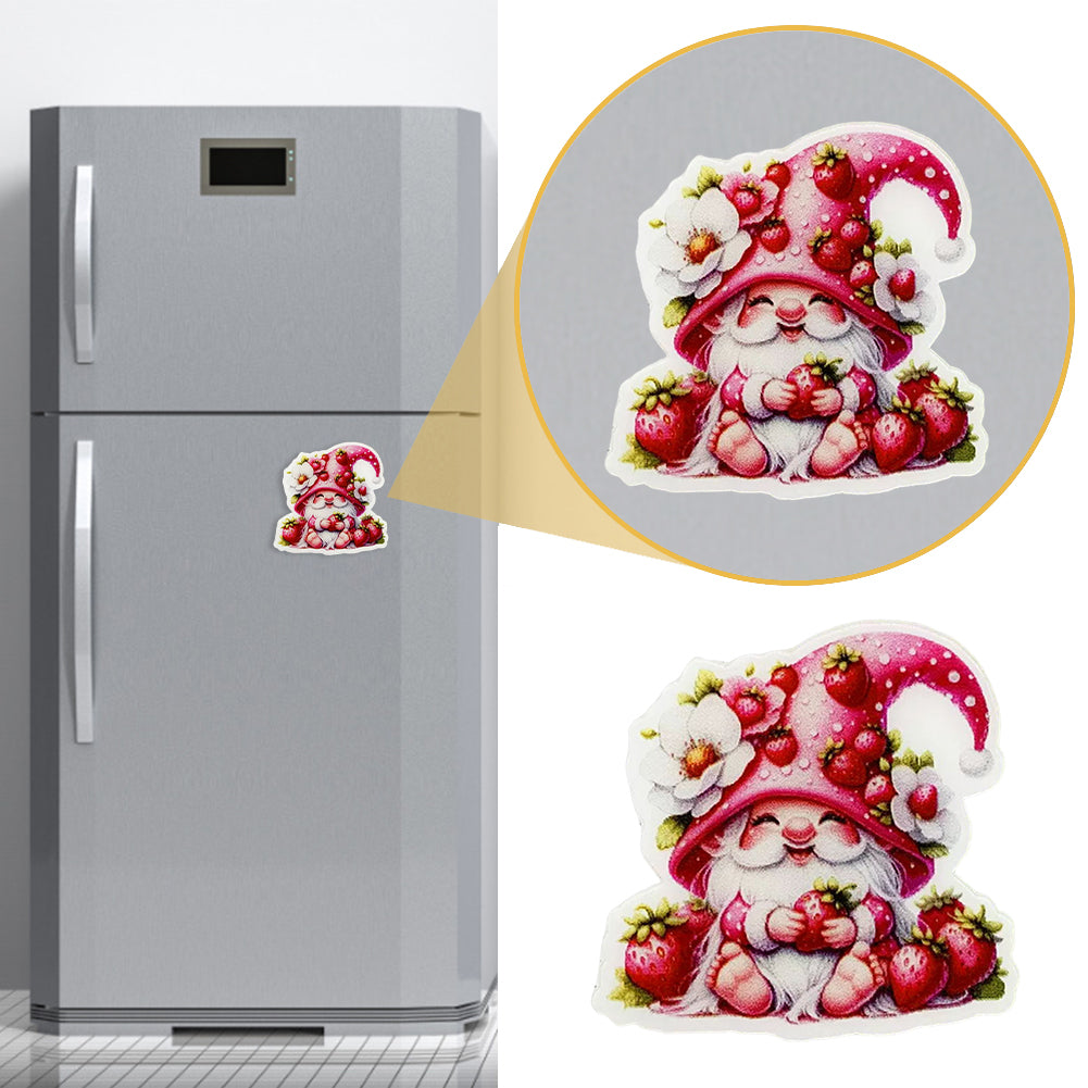 Acrylic Cross Stitch Needle Minder Dwarf Strawberry Aesthetic Fridge Magnets