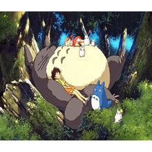 Load image into Gallery viewer, Sleeping Totoro 50*40CM(Canvas) Full Round Drill Diamond Painting
