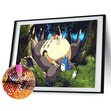 Load image into Gallery viewer, Sleeping Totoro 50*40CM(Canvas) Full Round Drill Diamond Painting
