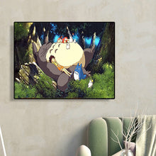 Load image into Gallery viewer, Sleeping Totoro 50*40CM(Canvas) Full Round Drill Diamond Painting
