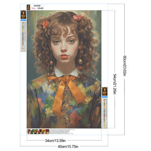Fantasy Fashion Poster Girl 40*60CM(Canvas) Full Round Drill Diamond Painting