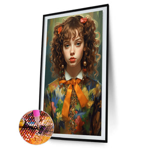Fantasy Fashion Poster Girl 40*60CM(Canvas) Full Round Drill Diamond Painting