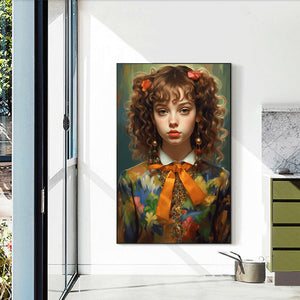 Fantasy Fashion Poster Girl 40*60CM(Canvas) Full Round Drill Diamond Painting