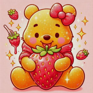 Huancan - Disney Winnie The Pooh - 50*50CM 9CT 4 Stamped Cross Stitch