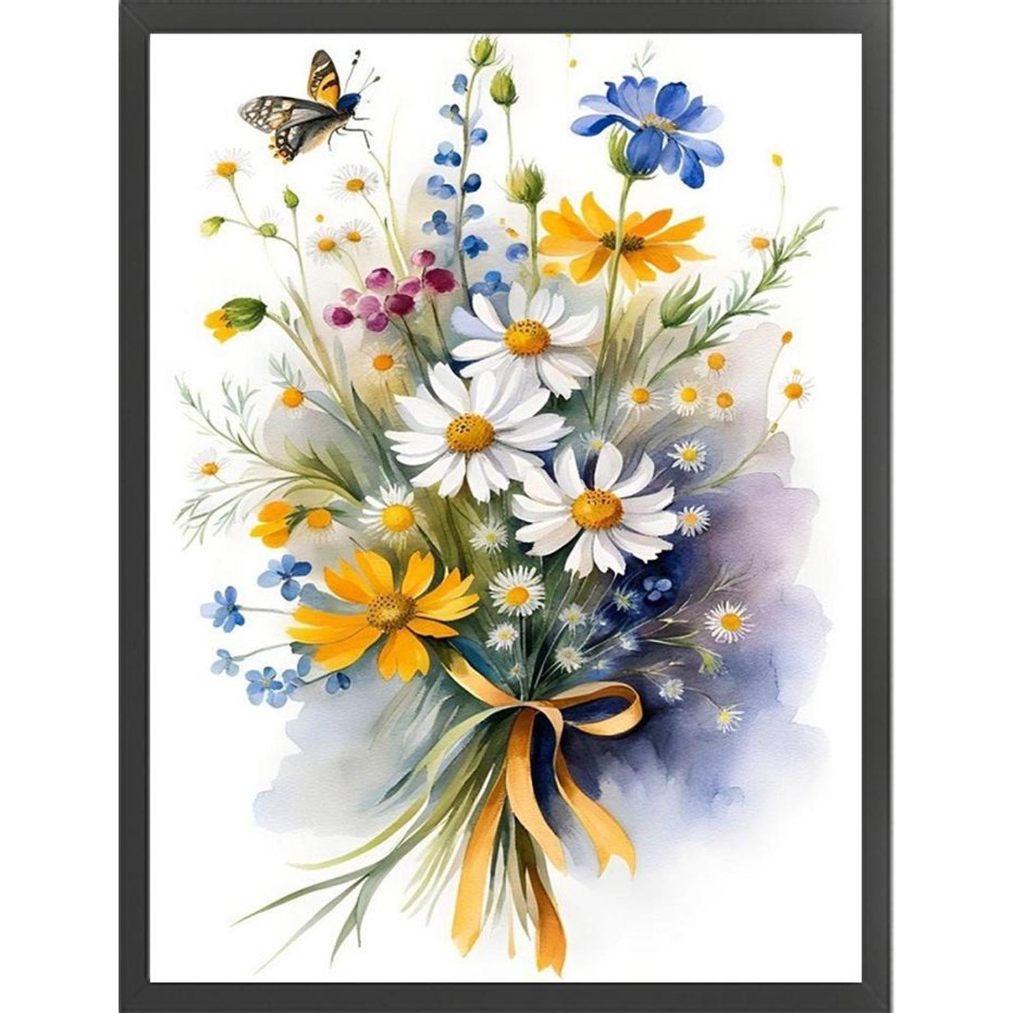 Daisy - Full 11CT Stamped Cross Stitch 30x40CM - Yishu