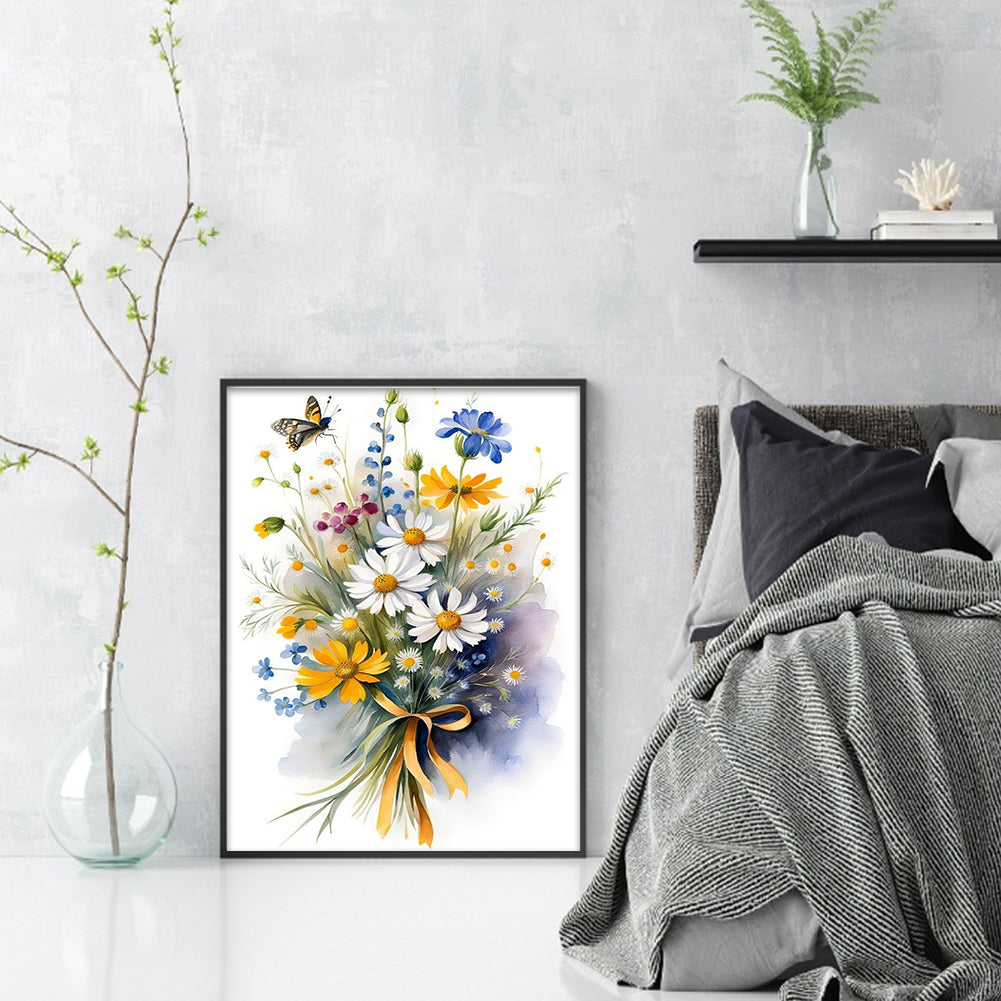 Daisy - Full 11CT Stamped Cross Stitch 30x40CM - Yishu