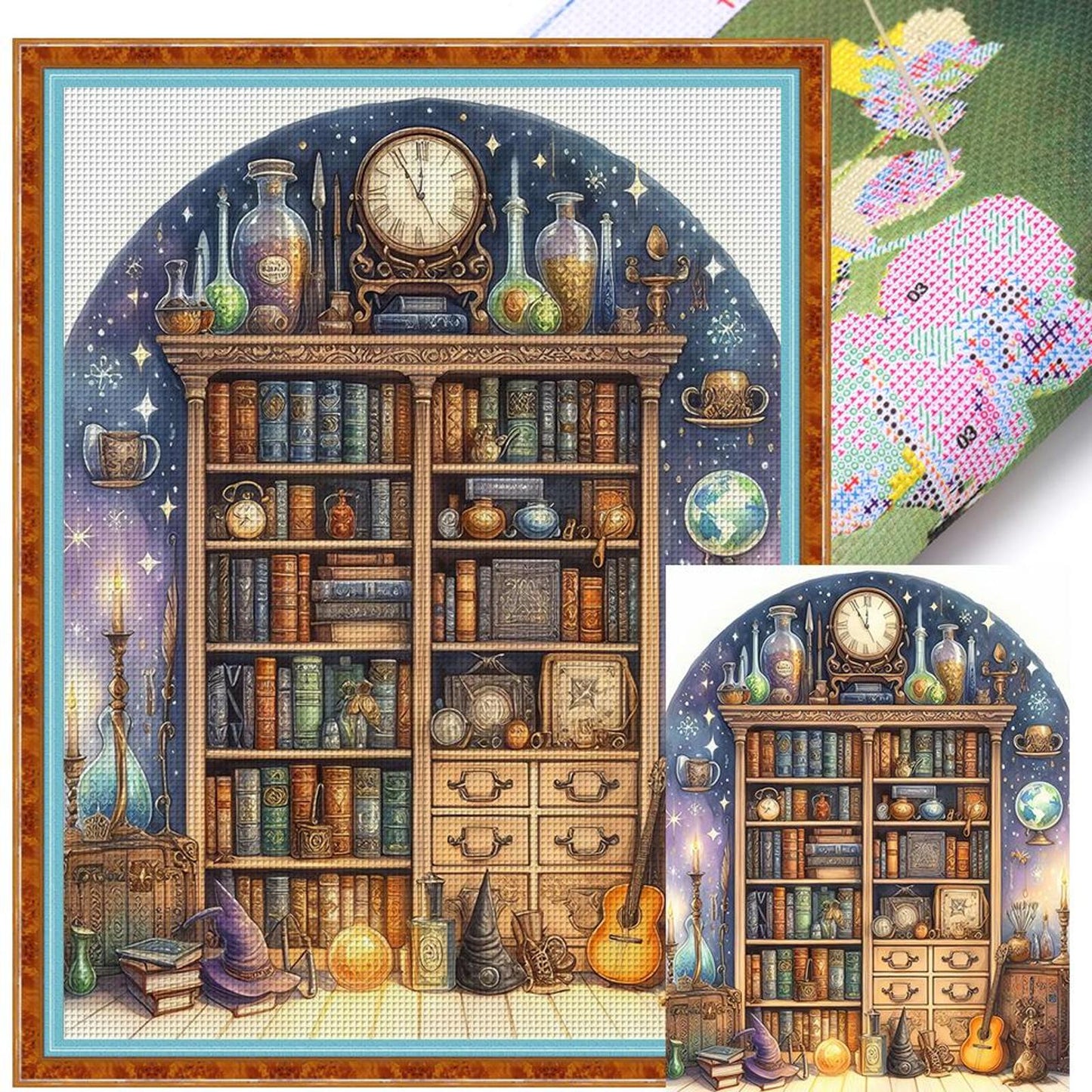 Still Life - Full 11CT Stamped Cross Stitch 50x65CM - Huacan