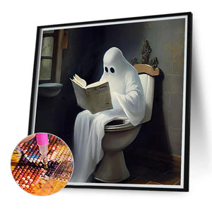 Halloween Ghost 40*40CM(Canvas) Full Round Drill Diamond Painting