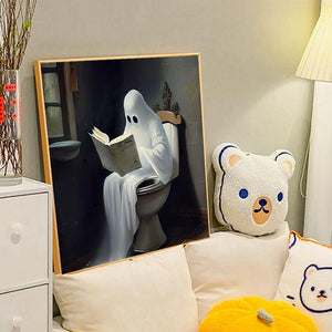 Halloween Ghost 40*40CM(Canvas) Full Round Drill Diamond Painting