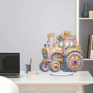 2D Flat Jewel Car DIY Desktop Diamond Art Kits Diamond Painting Desktop Decor