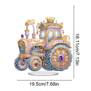 2D Flat Jewel Car DIY Desktop Diamond Art Kits Diamond Painting Desktop Decor