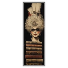 Load image into Gallery viewer, Huancan - Woman And Book Pile - 30*80CM 11CT 3 Stamped Cross Stitch
