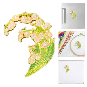 Lily Of The Valley Magnetic Needle Keeper Refrigerator Magnet for Cross Stitch