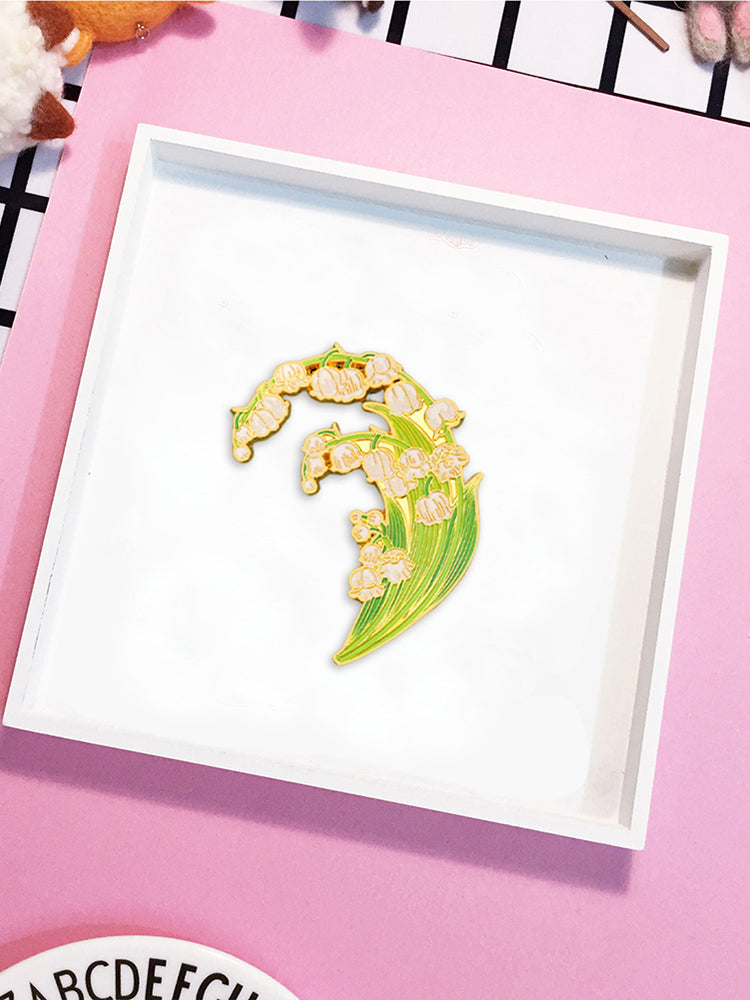 Lily Of The Valley Magnetic Needle Keeper Refrigerator Magnet for Cross Stitch
