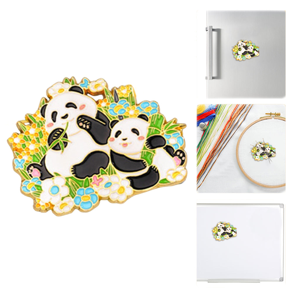 Magnetic Needle Minder Panda Refrigerator Magnet for Cross Stitch Needlework